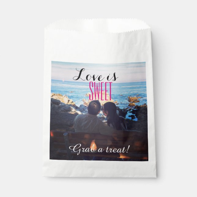 Liebe ist Sweet Leckerei Bag Geschenktütchen (Vorderseite)