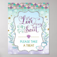 Liebe ist Sweet Mermaid Brautparty Favoriten Zeich
