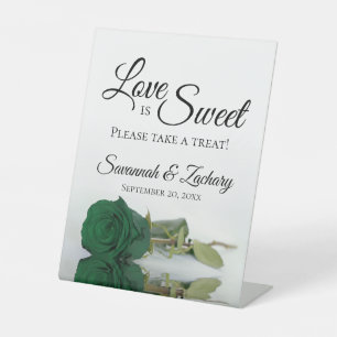Liebe ist Sweet Nehmen Sie eine Leckerei Emerald G Sockelschild
