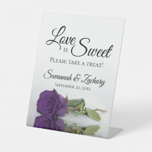 Liebe ist Sweet Nehmen Sie eine Leckerei Royal Lil Sockelschild