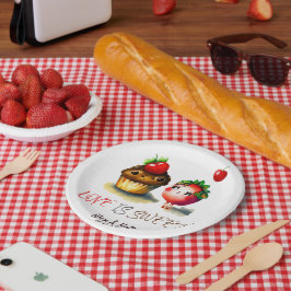 Liebe ist Sweet Paper Plate Pappteller