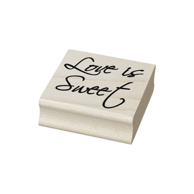Liebe ist Sweet - Script Gummistempel (Stempel)