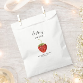 Liebe ist Sweet Strawberry Wedding Geschenktütchen