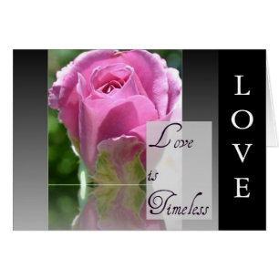 Liebe ist Timeless Rosen-Karte