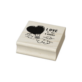 Liebe ist überall gummistempel