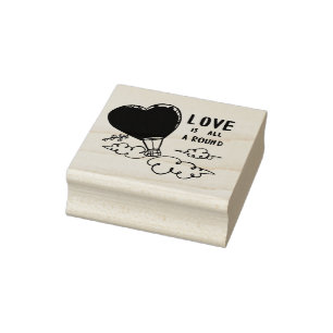 Liebe ist überall gummistempel