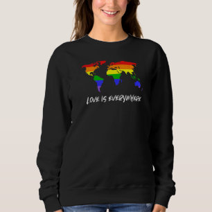 Liebe ist überall homosexuell lesbisch Queen schwu Sweatshirt