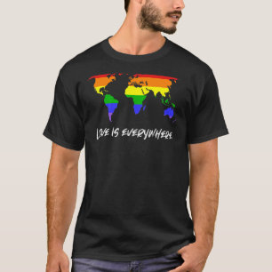 Liebe ist überall homosexuell lesbisch Queen schwu T-Shirt