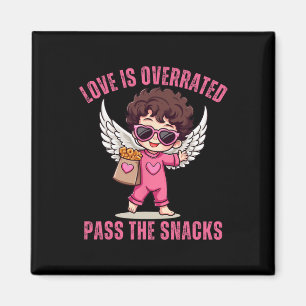 Liebe ist überbewertet P The Snacks Lustig Sarkast Magnet