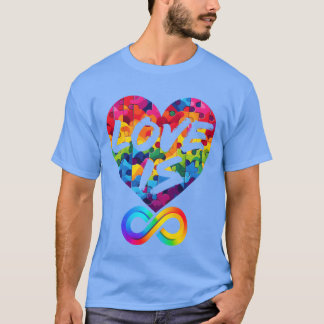 LIEBE IST UNENDLICHE LIEBES-RÄTSEL LGBTQIA Junge T-Shirt