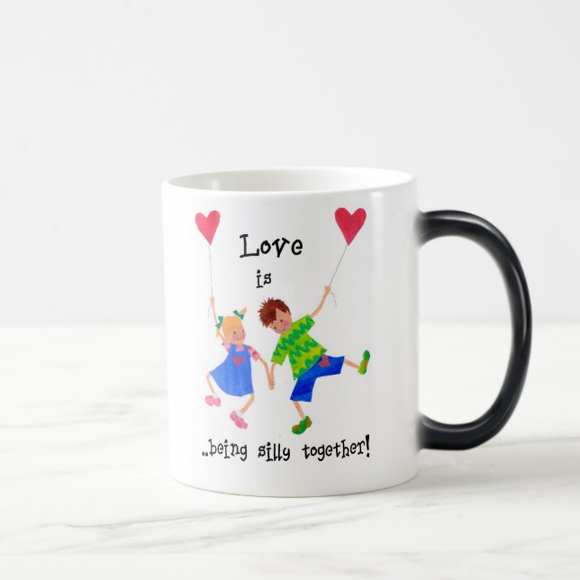 "Liebe ist..." Verwandlungstasse (Rechts)