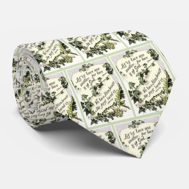 Liebe ist von Gott Neck Tie Krawatte (Gerollt)