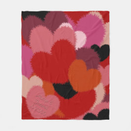 Liebe ist warm und schwül (Personalisiert) Fleecedecke