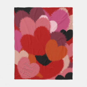 Liebe ist warm und schwül (Personalisiert) Fleecedecke
