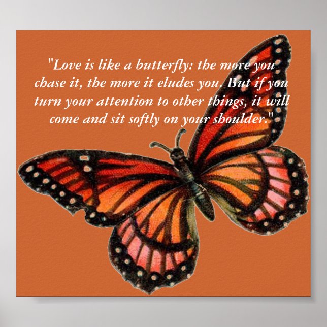 "Liebe ist wie ein Schmetterling: Je mehr... Poster (Vorne)