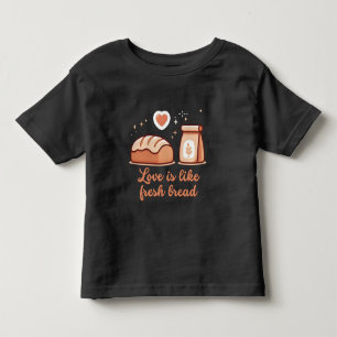 Liebe ist wie frisches Brot Kleinkind T-shirt