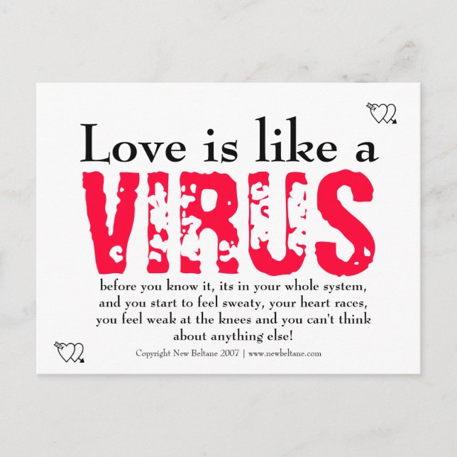 Liebe ist wie postkarte (Vorderseite)