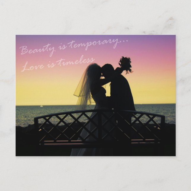 Liebe ist zeitlos postkarte (Vorderseite)