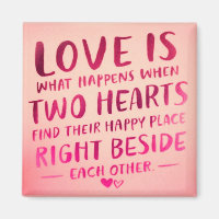 Liebe ist zwei Herzen, rosa