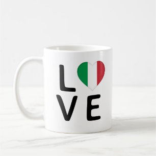Liebe - Italienische Flagge Kaffeetasse