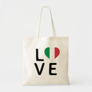 Liebe - Italienische Flagge Tragetasche