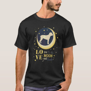 Liebe Italienischer Mastiff Cane Corso zum Mond T-Shirt