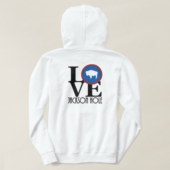 LIEBE Jackson Hole (Rückseite) Hoodie (Design Rückseite)