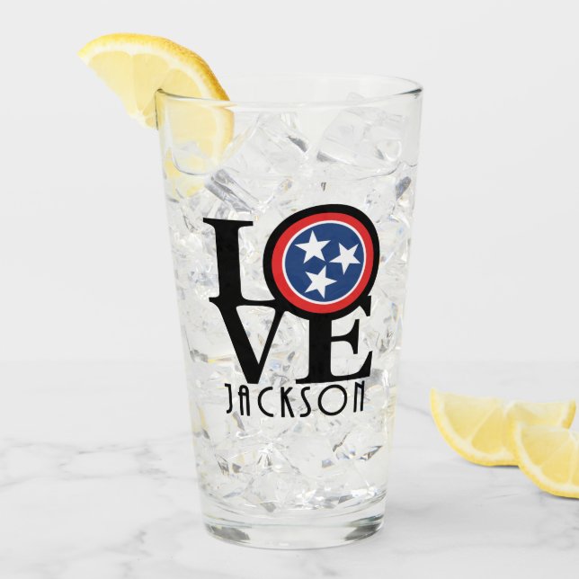 LIEBE Jackson Tennessee Glas (Vorderseite Ice)