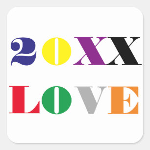 Liebe Jahr - Square Sticker