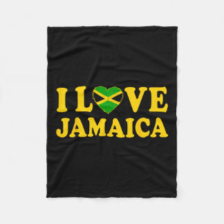 Liebe Jamaica Herz Proud Jamaica Jamaica Indepenca Fleecedecke