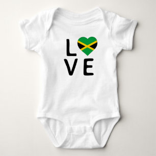 Liebe - Jamaika-Flagge Baby Strampler