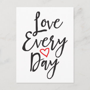 Liebe jeden Tag Postkarte