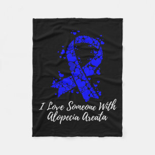 Liebe Jemand mit Alopecia Areata Bewusstsein Fleecedecke