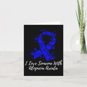 Liebe Jemand mit Alopecia Areata Bewusstsein Karte