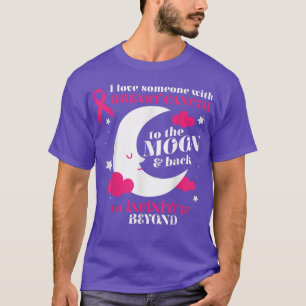 Liebe Jemand Mond und zurück Coolen Brustkrebs Kri T-Shirt