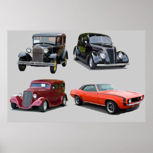 Liebe jene alten klassischen Autos Poster