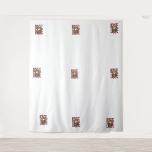 Liebe jenseits der Zeit - Skelett Kunst Wandteppich