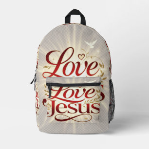 Liebe Jesus Bedruckter Rucksack