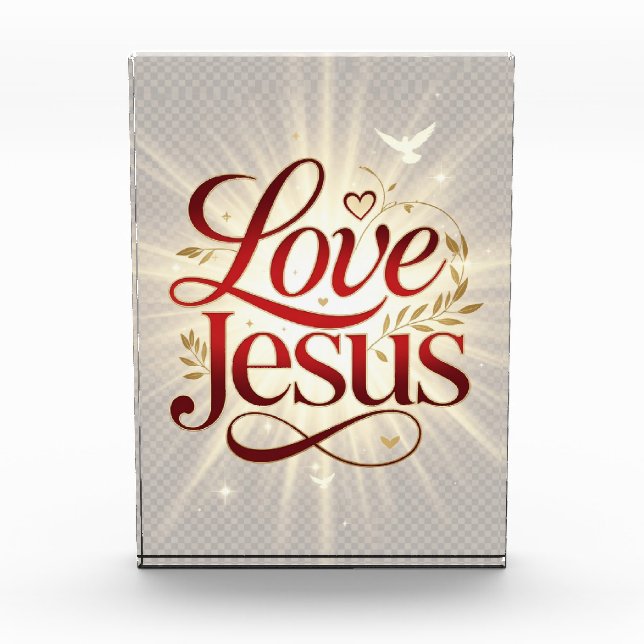 Liebe Jesus Fotoblock (Vorderseite)