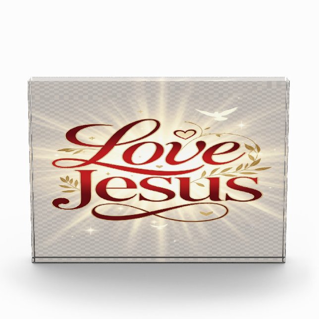 Liebe Jesus Fotoblock (Vorderseite)