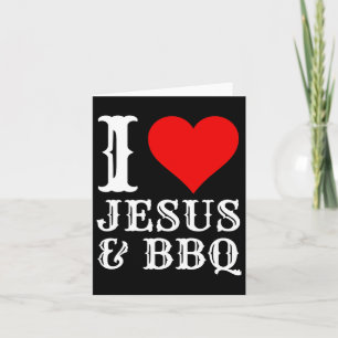 Liebe Jesus Grillen stolz Christliche Lebensmittel Karte