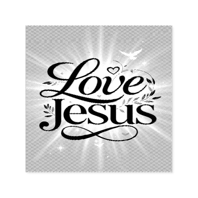 Liebe Jesus Permastempel (Design)