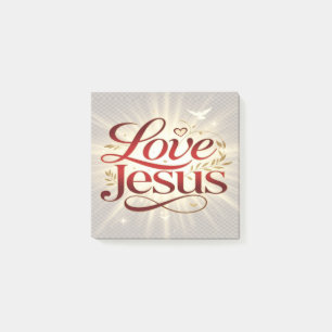 Liebe Jesus Post-it Klebezettel