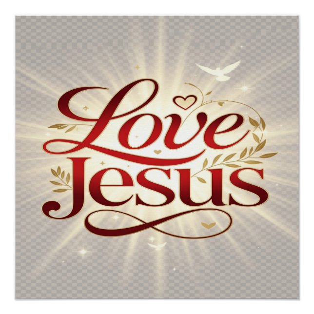 Liebe Jesus Poster (Vorderseite)