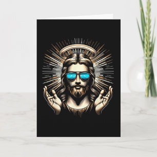 Liebe Jesus Sommer Jesus Sonnenbrille Tragen Chris Karte