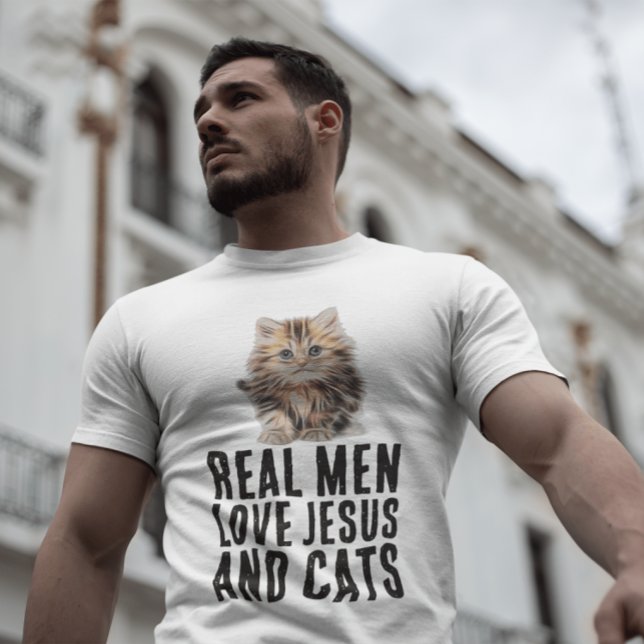 LIEBE JESUS UND KATZEN, CHRISTLICHE T - SHIRT (Von Creator hochgeladen)