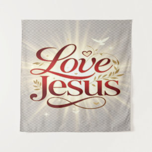 Liebe Jesus Wandteppich