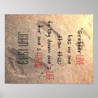 LIEBE John 15:13 Poster