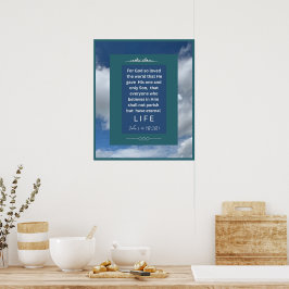 Liebe - John 3-16 - 20 x 24 Poster