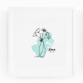 Liebe - John 3:16 Print, Poster Paper (Matte)